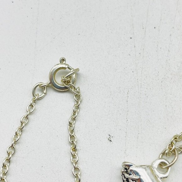 Ice Skating Charm Necklace Silver Tone Skater Winter Olympics Sports Racing - Picture 3 of 7